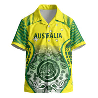 Custom Australia Cricket Kid Hawaiian Shirt Aboriginal Kangaroo Southern Cross