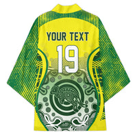 Custom Australia Cricket Kimono Aboriginal Kangaroo Southern Cross