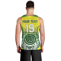 Custom Australia Cricket Men Tank Top Aboriginal Kangaroo Southern Cross
