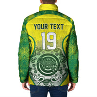 Custom Australia Cricket Padded Jacket Aboriginal Kangaroo Southern Cross