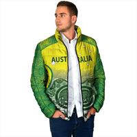 Custom Australia Cricket Padded Jacket Aboriginal Kangaroo Southern Cross