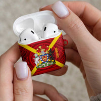 Personalized Anglesey Ynys Mon AirPods Case Map and Emblem Celtic Style - Wonder Print Shop