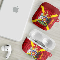 Personalized Anglesey Ynys Mon AirPods Case Map and Emblem Celtic Style - Wonder Print Shop