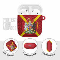 Personalized Anglesey Ynys Mon AirPods Case Map and Emblem Celtic Style - Wonder Print Shop
