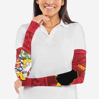 Personalized Anglesey Ynys Mon Arm Sleeves Map and Emblem Celtic Style - Wonder Print Shop