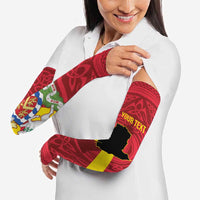 Personalized Anglesey Ynys Mon Arm Sleeves Map and Emblem Celtic Style - Wonder Print Shop