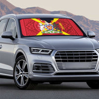 Personalized Anglesey Ynys Mon Auto Sun Shade Map and Emblem Celtic Style - Wonder Print Shop