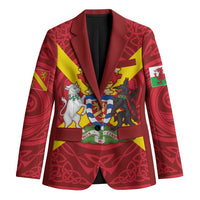 Personalized Anglesey Ynys Mon Blazer Map and Emblem Celtic Style - Wonder Print Shop