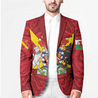 Personalized Anglesey Ynys Mon Blazer Map and Emblem Celtic Style - Wonder Print Shop