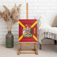 Personalized Anglesey Ynys Mon Canvas Wall Art Map and Emblem Celtic Style - Wonder Print Shop