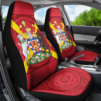 Personalized Anglesey Ynys Mon Car Seat Cover Map and Emblem Celtic Style - Wonder Print Shop