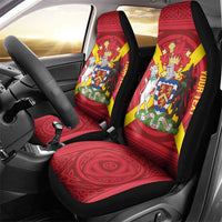 Personalized Anglesey Ynys Mon Car Seat Cover Map and Emblem Celtic Style - Wonder Print Shop
