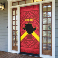 Personalized Anglesey Ynys Mon Door Cover Map and Emblem Celtic Style - Wonder Print Shop