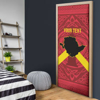Personalized Anglesey Ynys Mon Door Cover Map and Emblem Celtic Style - Wonder Print Shop