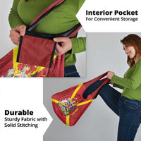 Personalized Anglesey Ynys Mon Grocery Bag Map and Emblem Celtic Style - Wonder Print Shop