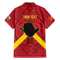 Personalized Anglesey Ynys Mon Hawaiian Shirt Map and Emblem Celtic Style - Wonder Print Shop