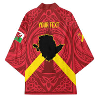 Personalized Anglesey Ynys Mon Kimono Map and Emblem Celtic Style - Wonder Print Shop
