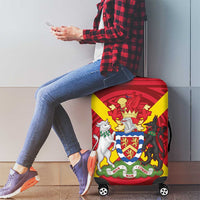 Personalized Anglesey Ynys Mon Luggage Cover Map and Emblem Celtic Style - Wonder Print Shop