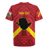 Personalized Anglesey Ynys Mon Rugby Jersey Map and Emblem Celtic Style - Wonder Print Shop