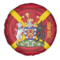 Personalized Anglesey Ynys Mon Spare Tire Cover Map and Emblem Celtic Style - Wonder Print Shop