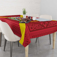 Personalized Anglesey Ynys Mon Tablecloth Map and Emblem Celtic Style - Wonder Print Shop