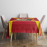 Personalized Anglesey Ynys Mon Tablecloth Map and Emblem Celtic Style - Wonder Print Shop