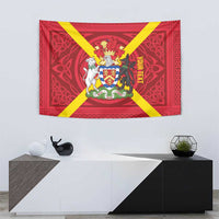 Personalized Anglesey Ynys Mon Tapestry Map and Emblem Celtic Style - Wonder Print Shop