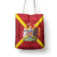 Personalized Anglesey Ynys Mon Tote Bag Map and Emblem Celtic Style - Wonder Print Shop