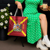 Personalized Anglesey Ynys Mon Tote Bag Map and Emblem Celtic Style - Wonder Print Shop