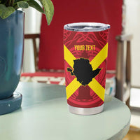 Personalized Anglesey Ynys Mon Tumbler Cup Map and Emblem Celtic Style - Wonder Print Shop