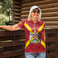 Personalized Anglesey Ynys Mon Women Polo Shirt Map and Emblem Celtic Style - Wonder Print Shop