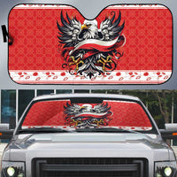 Poland Christmas Auto Sun Shade Polish Eagle with Flag Style - Wonder Print Shop