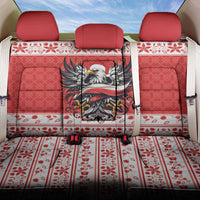 Poland Christmas Back Car Seat Cover Polish Eagle with Flag Style - Wonder Print Shop