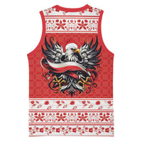 Poland Christmas Basketball Jersey Polish Eagle with Flag Style - Wonder Print Shop