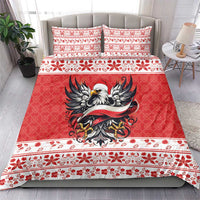 Poland Christmas Bedding Set Polish Eagle with Flag Style - Wonder Print Shop
