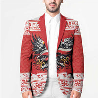 Poland Christmas Blazer Polish Eagle with Flag Style - Wonder Print Shop