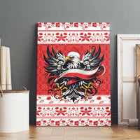 Poland Christmas Canvas Wall Art Polish Eagle with Flag Style - Wonder Print Shop