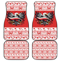 Poland Christmas Car Mats Polish Eagle with Flag Style - Wonder Print Shop