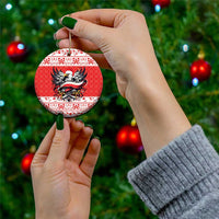 Poland Christmas Ceramic Ornament Polish Eagle with Flag Style - Wonder Print Shop