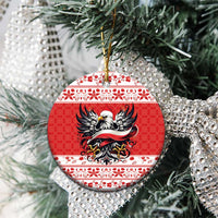 Poland Christmas Ceramic Ornament Polish Eagle with Flag Style - Wonder Print Shop