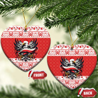 Poland Christmas Ceramic Ornament Polish Eagle with Flag Style - Wonder Print Shop