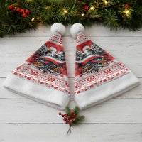 Poland Christmas Santa Hat Polish Eagle with Flag Style - Wonder Print Shop