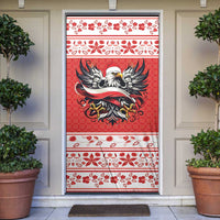 Poland Christmas Door Cover Polish Eagle with Flag Style - Wonder Print Shop