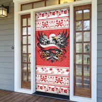 Poland Christmas Door Cover Polish Eagle with Flag Style - Wonder Print Shop
