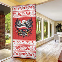Poland Christmas Door Cover Polish Eagle with Flag Style - Wonder Print Shop
