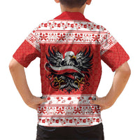 Poland Christmas Hawaiian Shirt Polish Eagle with Flag Style - Wonder Print Shop
