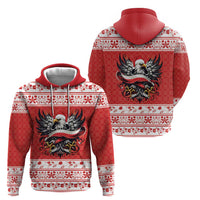 Poland Christmas Hoodie Polish Eagle with Flag Style - Wonder Print Shop