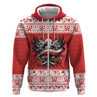 Poland Christmas Hoodie Polish Eagle with Flag Style - Wonder Print Shop
