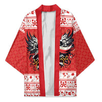 Poland Christmas Kimono Polish Eagle with Flag Style - Wonder Print Shop
