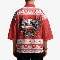 Poland Christmas Kimono Polish Eagle with Flag Style - Wonder Print Shop